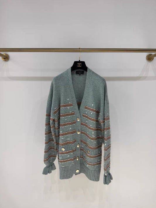 Chanel 24K Blue and Brown Cardigans