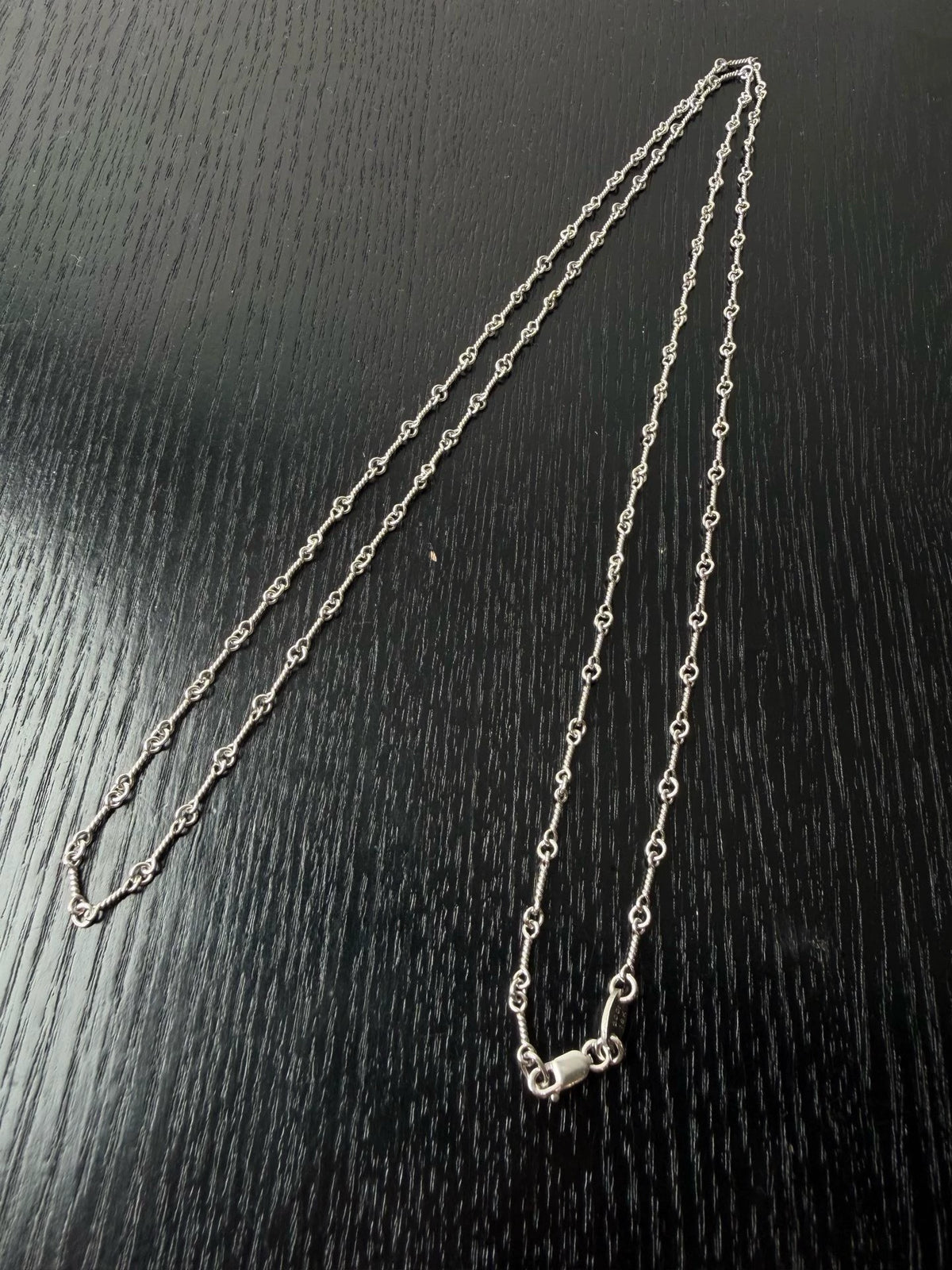 Chrome Hearts 18k white gold bamboo necklace