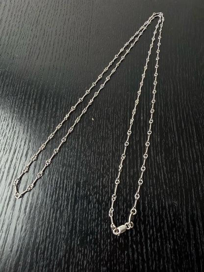 Chrome Hearts 18k white gold bamboo necklace