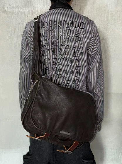 Chrome Hearts Large Goatskin Crossbody Messenger Bag