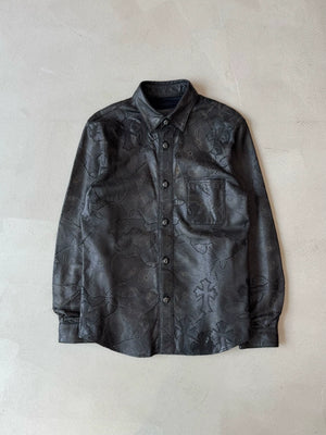 Chrome Hearts 1 of 1 Embossed Design 20 Cross Patchwork Shirt