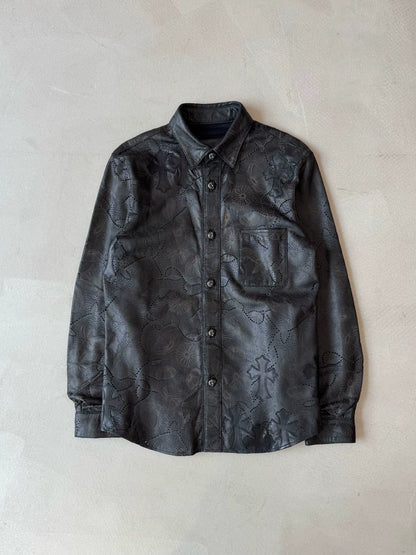 Chrome Hearts 1 of 1 Embossed Design 20 Cross Patchwork Shirt