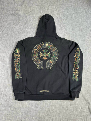 Chrome Hearts triple cross horseshoe hoodie