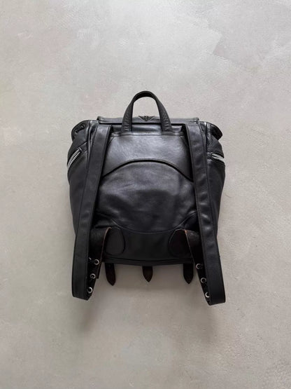 Chrome Hearts Iris Silver Embroidered Backpack
