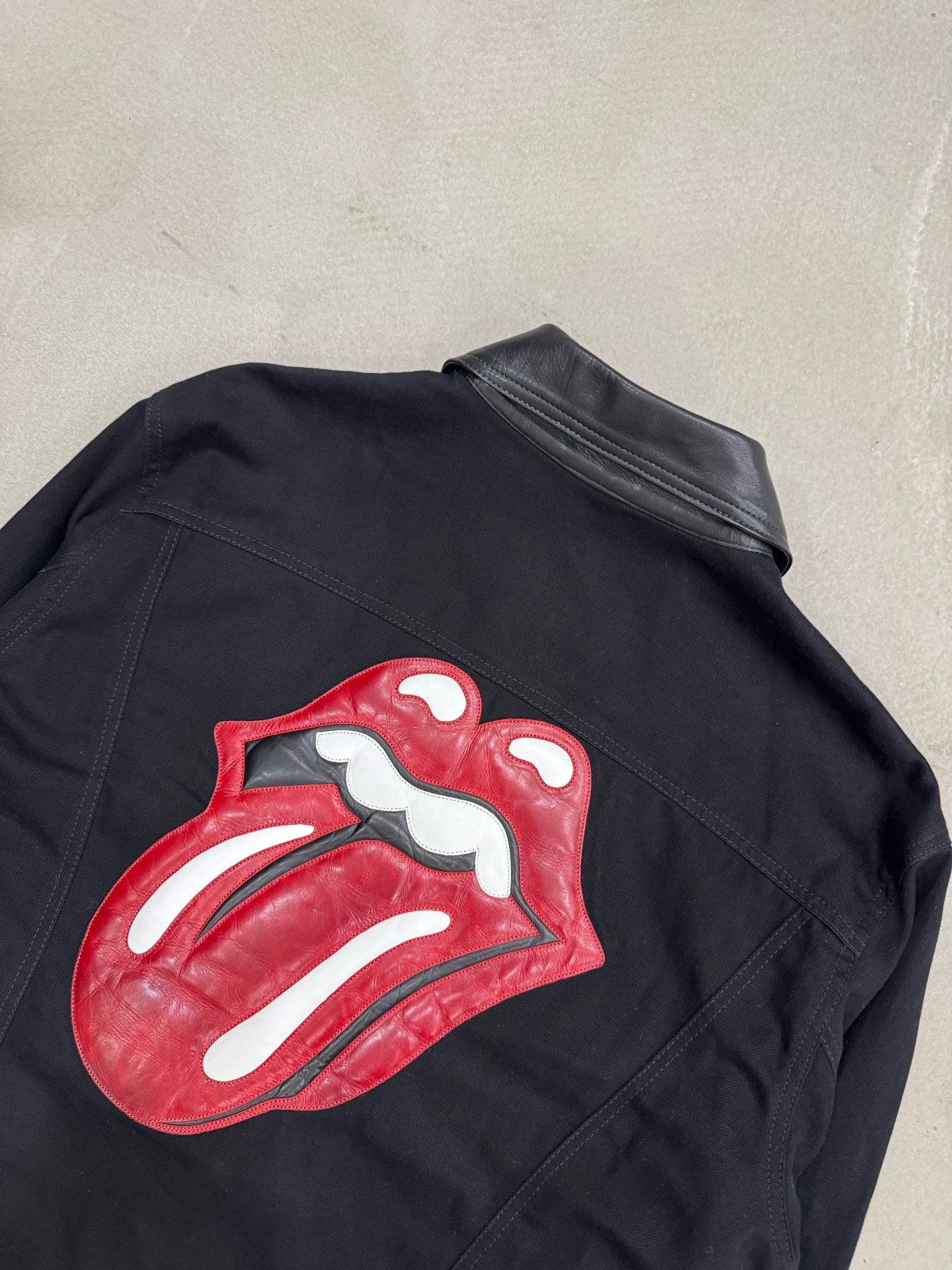 Chrome Hearts Rolling Stones tongue-patterned jacket