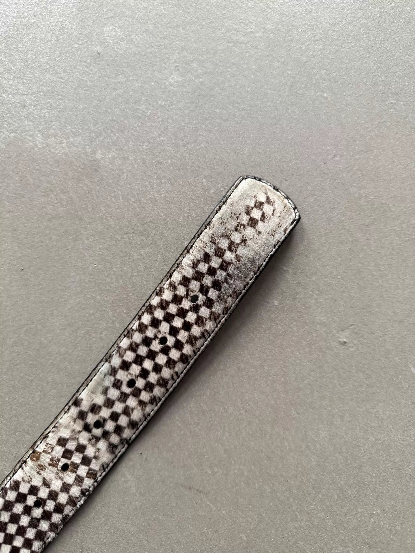 Chrome Hearts checkerboard scout flower Gunslinger Ring Belt