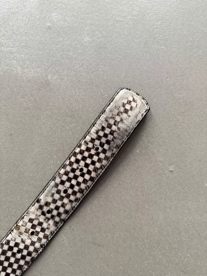 Chrome Hearts checkerboard scout flower Gunslinger Ring Belt