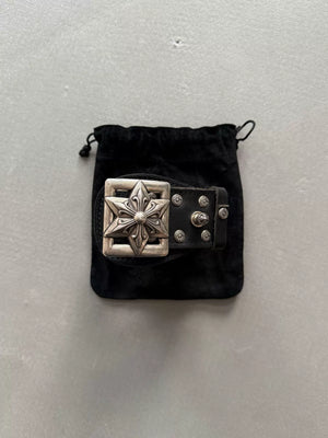 Chrome Hearts Large Wide Hexagonal Tire Helmet Buckle Belt