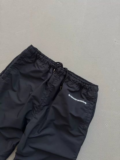 Chrome Hearts Sanskrit Print Nylon Mesh Zipper Pants