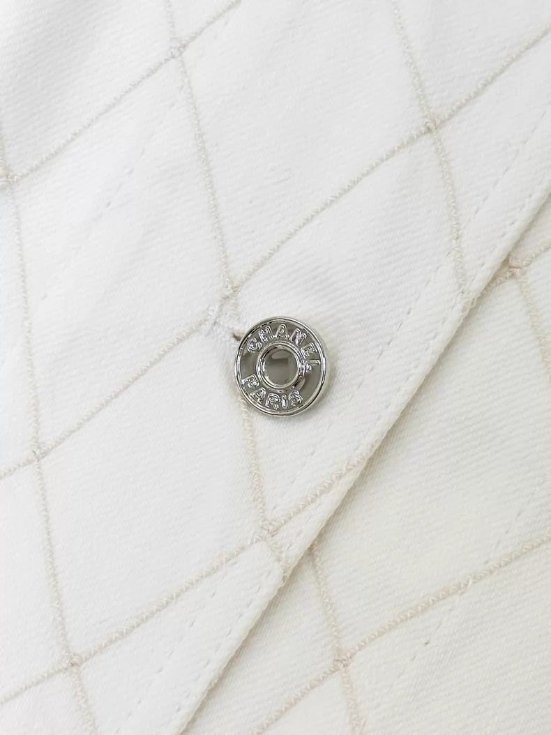 Chanel 26M white shirt jacket