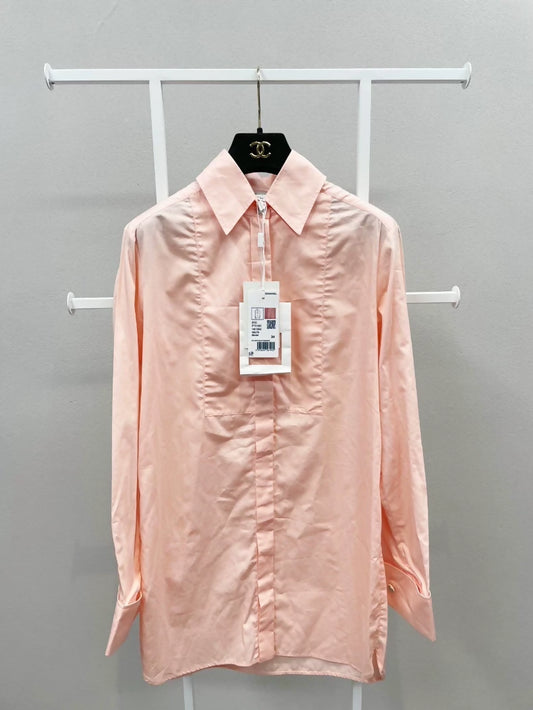 Chanel 21C coral blouse