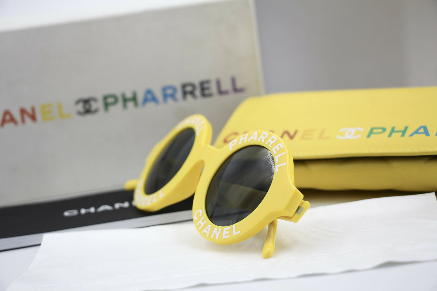 Chanel 2019 CC Pharrell Yellow Sunglasses