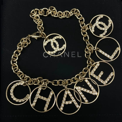 Chanel 19B cc letter necklace