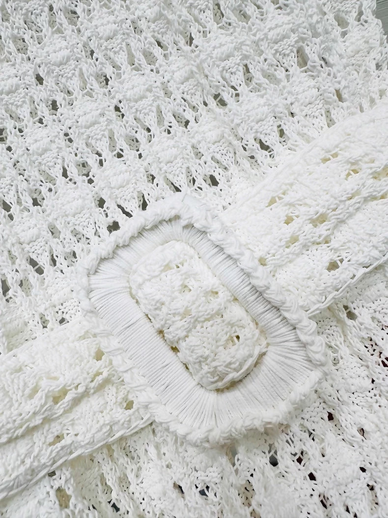 Chanel 26c white belted top