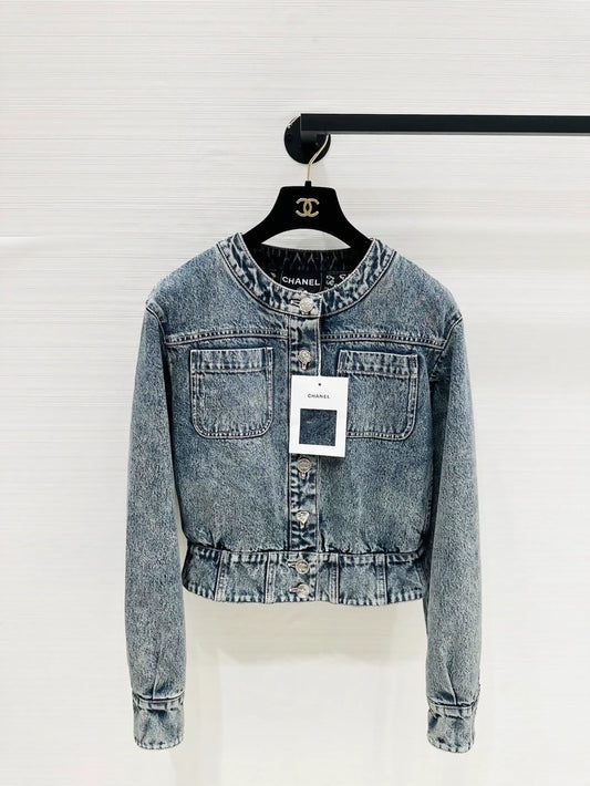 Chanel 25B blue denim jacket