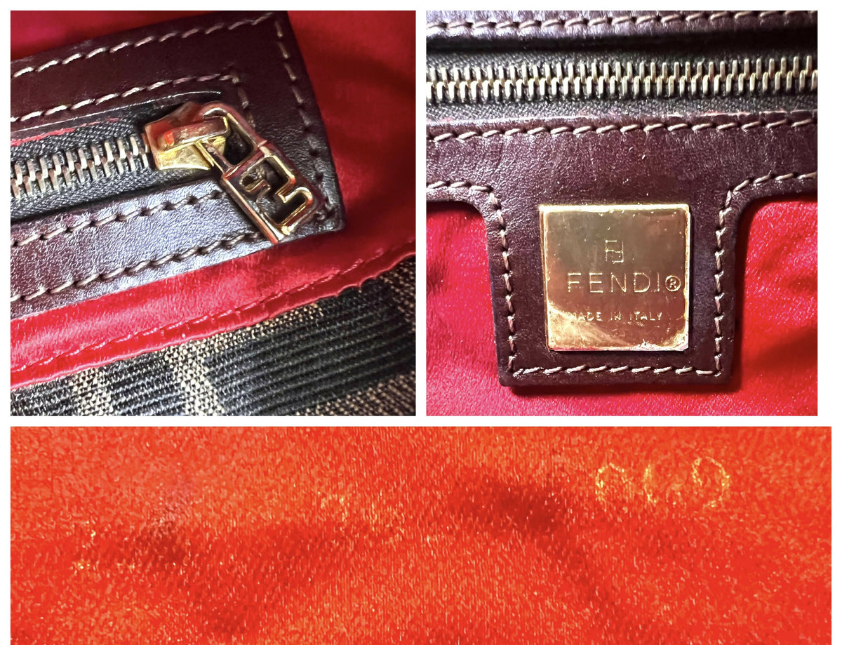 FENDI Garden Floral Embroidered Beaded Pony Hair Zucca FF Mamma Baguette Bag