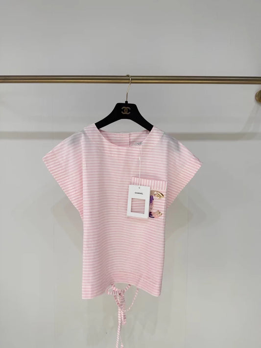 Chanel 24C pink CC top