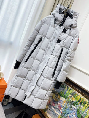 Canada Goose grey long parka coat