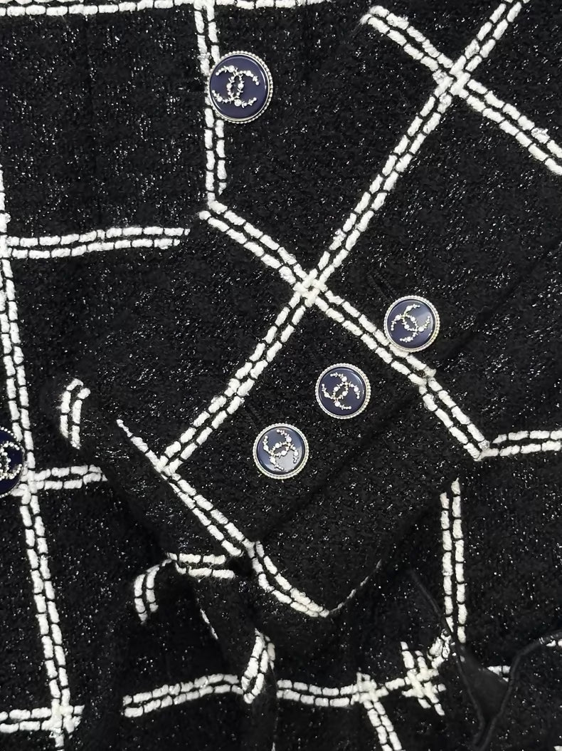 Chanel 20S black and white jacket