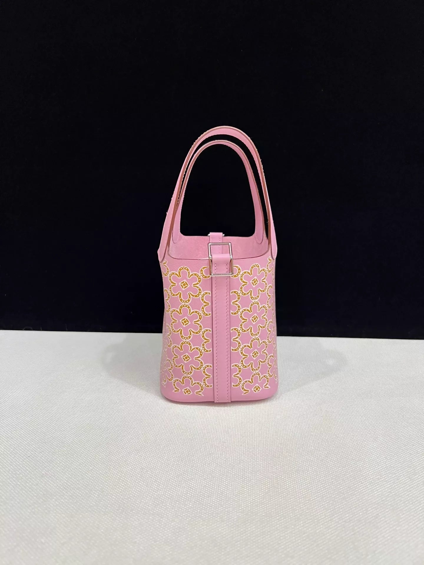 Hermes Picotin 14 Mauve Sylvestre Swift Leather Lucky Daisy palladium hardware