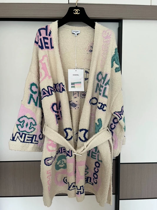 Chanel 23p bathrobe/terry cloth cardigan
