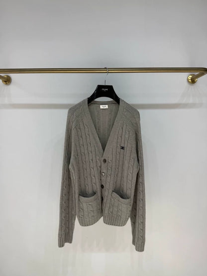 Céline grey cashmere cardigan