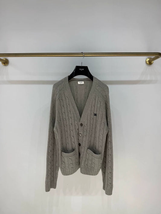 Céline grey cashmere cardigan