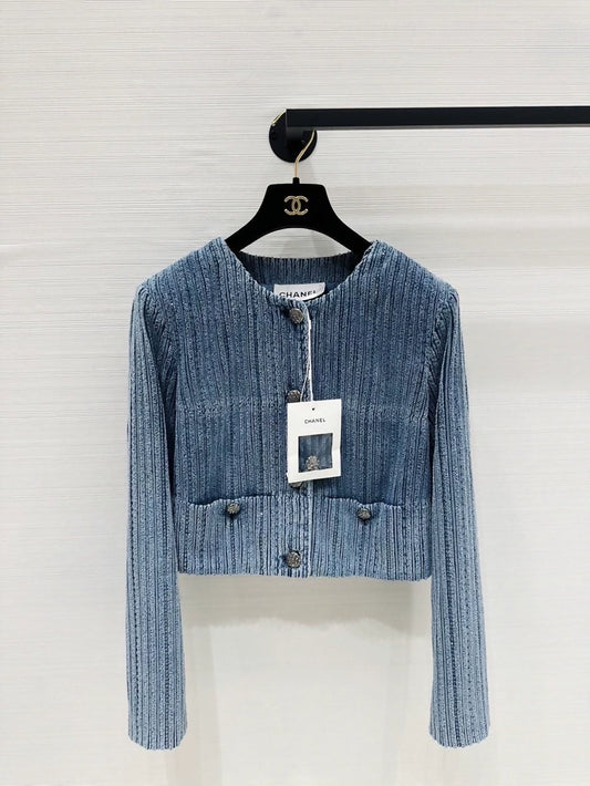 Chanel 25k blue jacket
