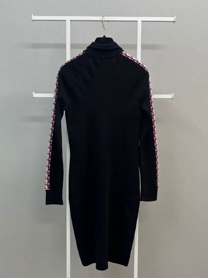 Chanel 20N black knitted dress