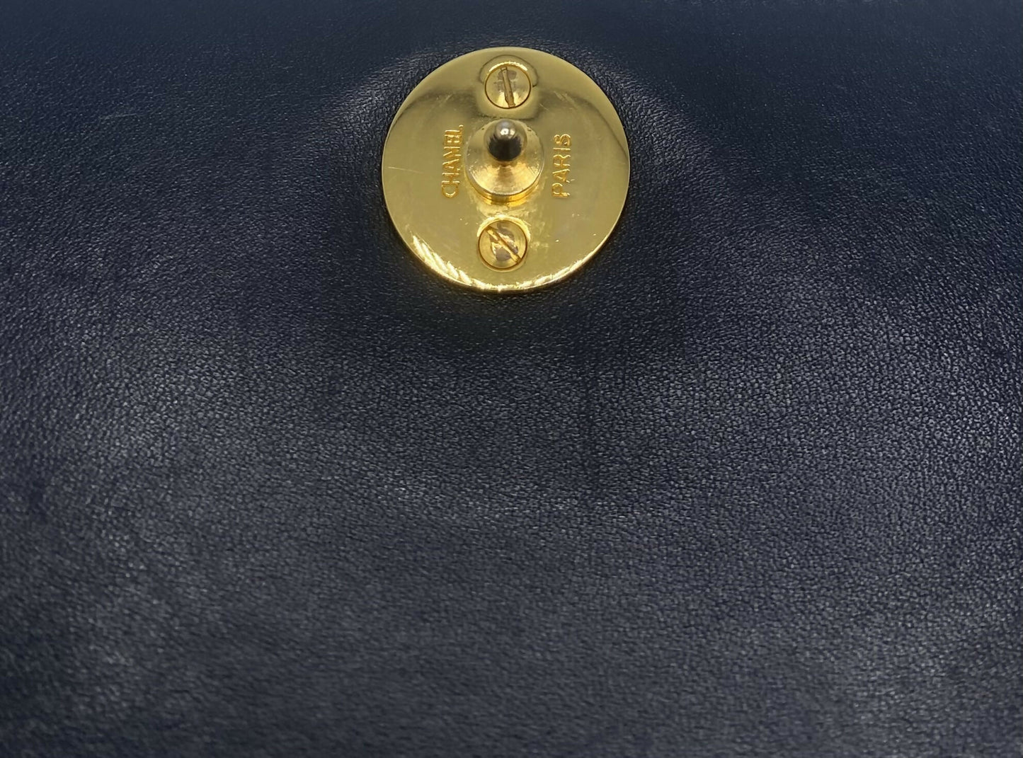 RARE Vintage 1984 Chanel Black Croc Flap Bag 24K Gold Hardware