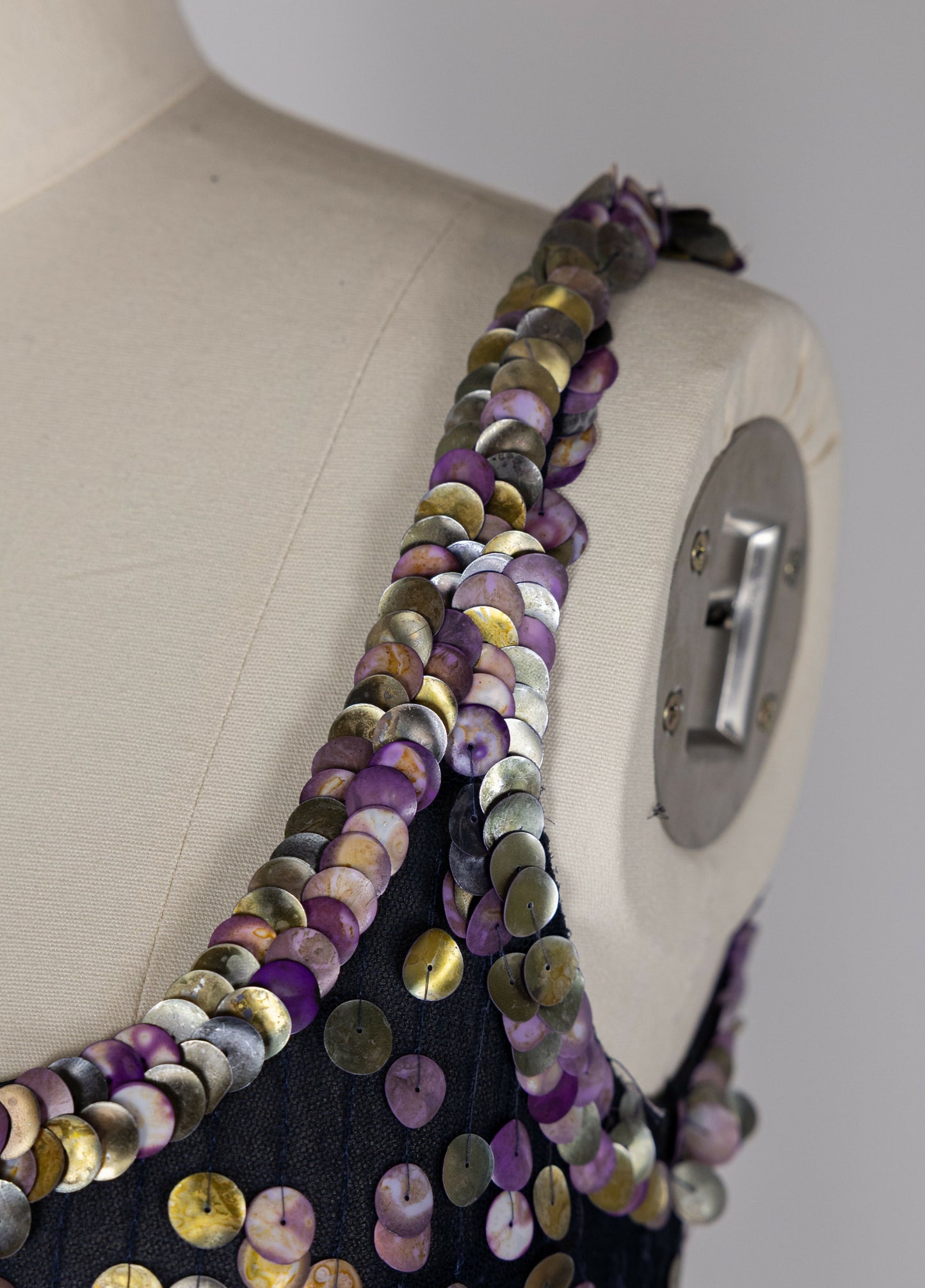 Chanel 2006 Cruise Navy Sequin Maxi Dress