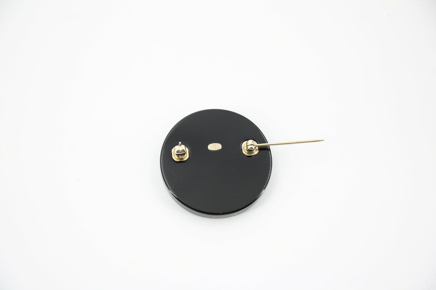 Chanel D20P Resin Vinyl Record Brooch