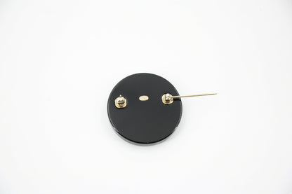 Chanel D20P Resin Vinyl Record Brooch