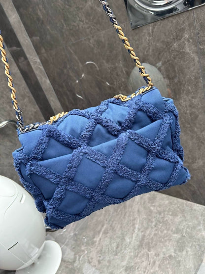 Chanel denim tassel 19bag Maxi