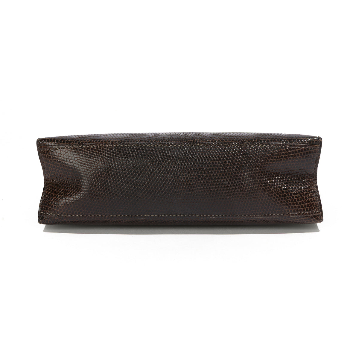 Hermès Chocolat Niloticus Lizard Kelly Pochette RHW