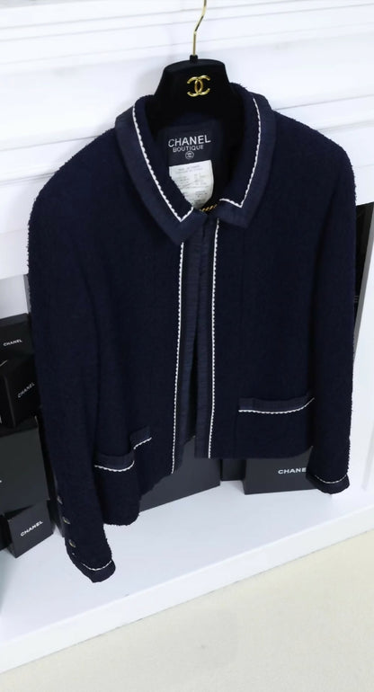 Chanel 1997 blue and white jacket