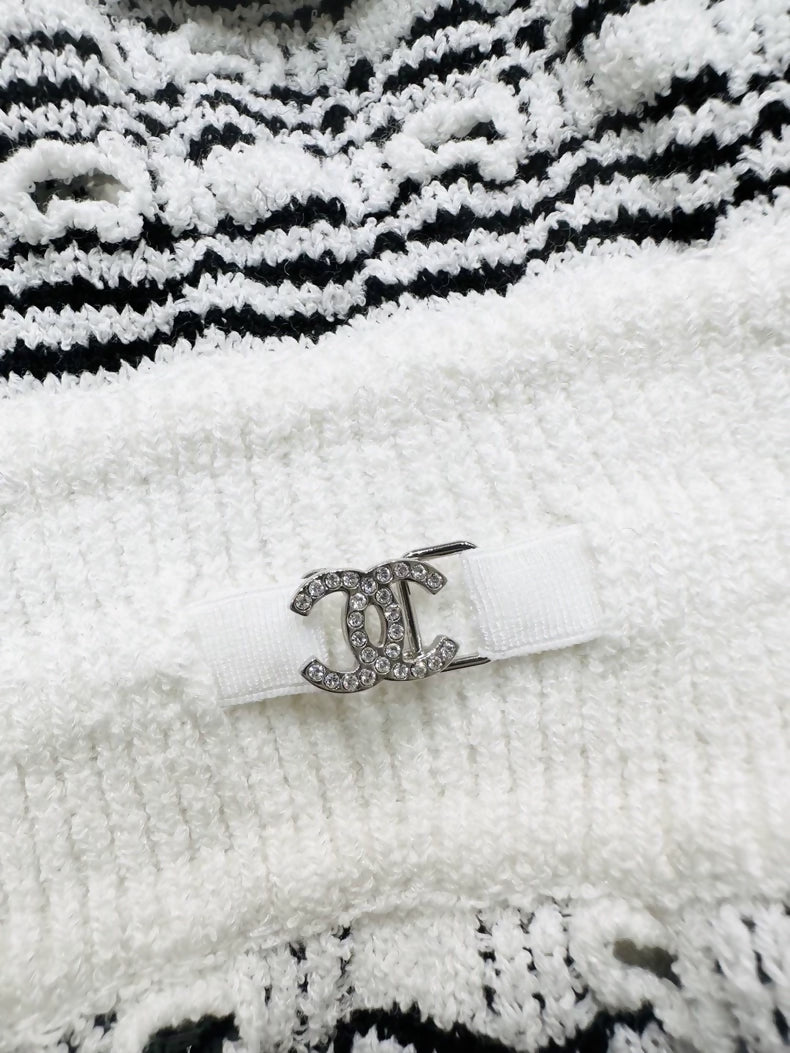 Chanel 23P Black & white dress