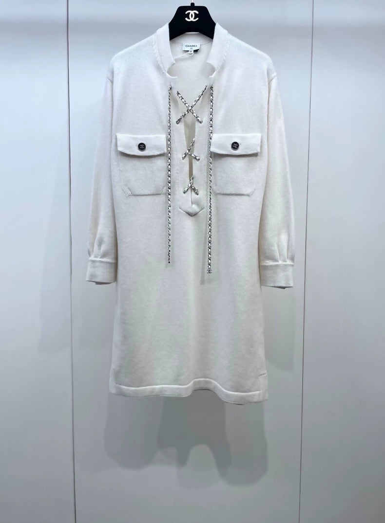 Chanel 23P ecru dress