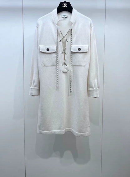 Chanel 23P ecru dress