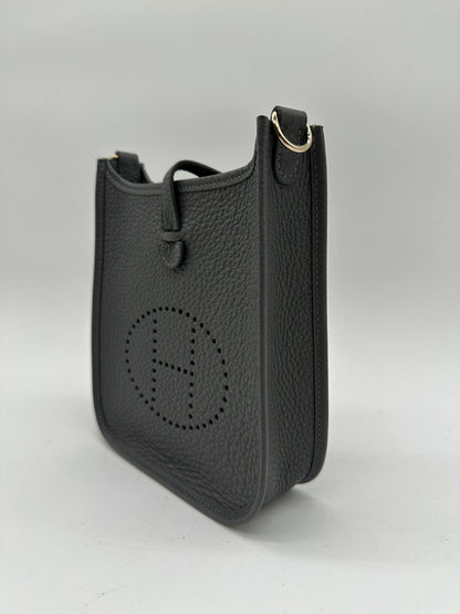 Hermès Mini Evelyne Ardoise GHW W 2025