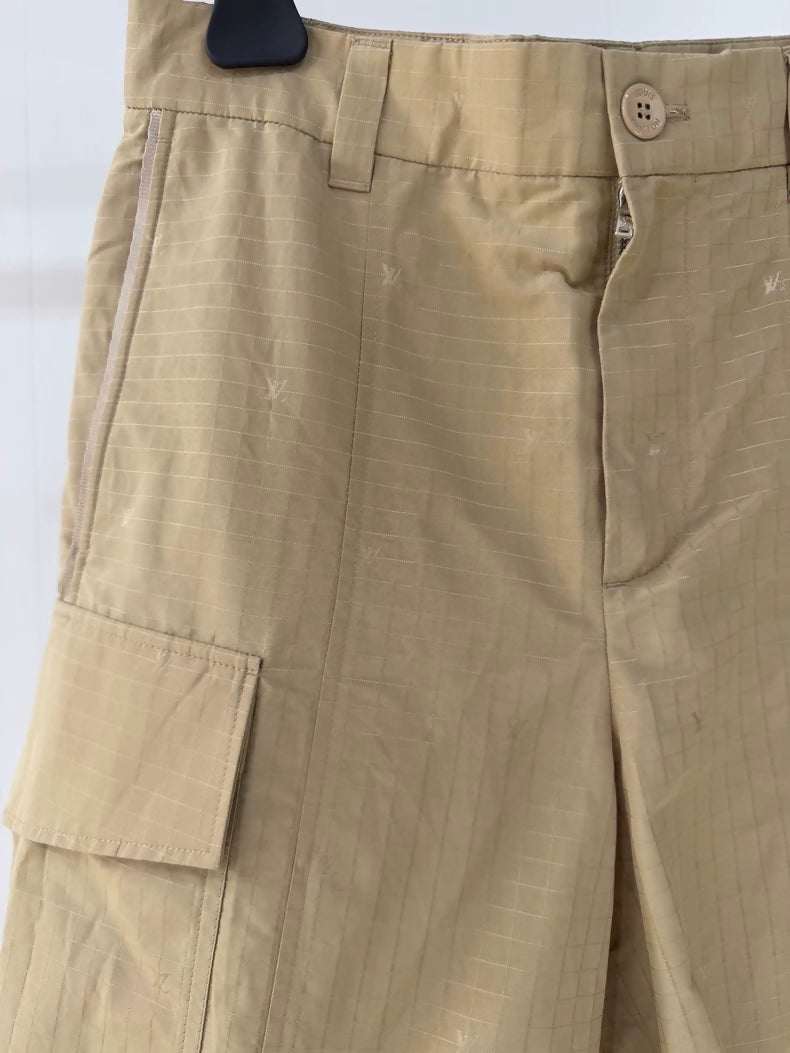 Louis Vuitton all-over embroidered logo cargo shorts