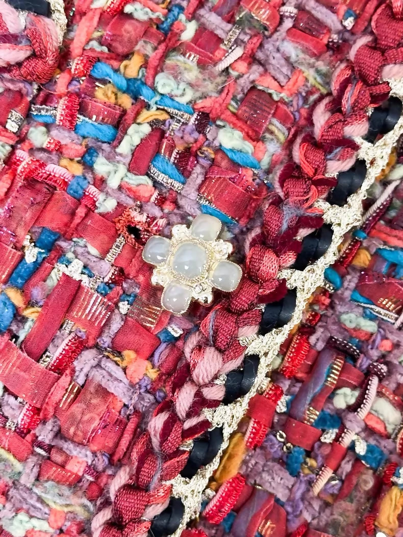 Chanel 21A red multicolor jacket