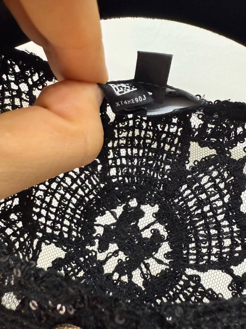Chanel 24S black lace jacket