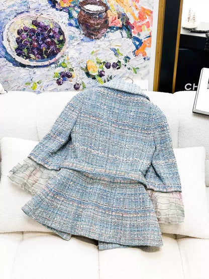 Chanel 13S blue tweed jacket