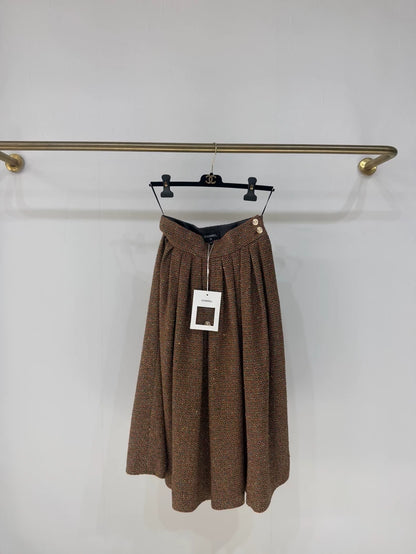 Chanel 25K brown Midi Skirt