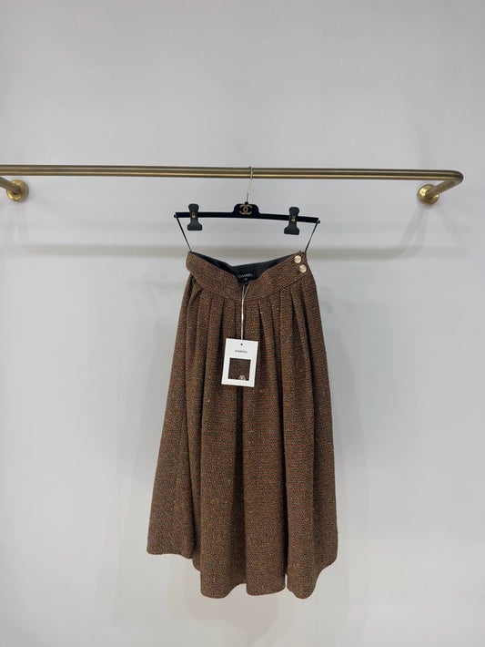Chanel 25K brown Midi Skirt