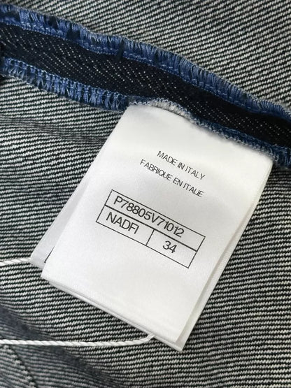 Chanel 25C Navy Blue Double C Pocket Denim jumpsuit