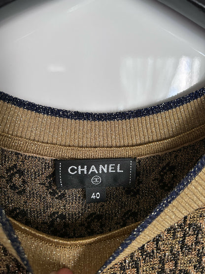 Chanel Egyptian collection golden dress