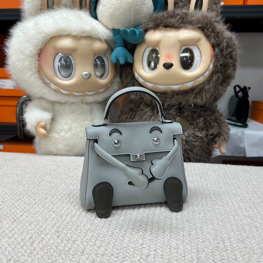 Hermès Kelly doll 8u Glacier Blue swift leather palladium hardware