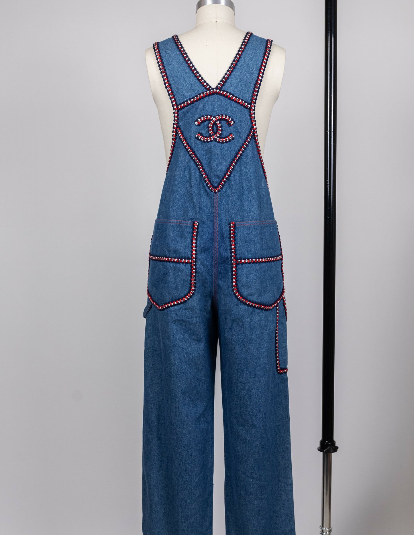 Chanel 1993 Fall/Winter Vintage Braided Logo Overalls